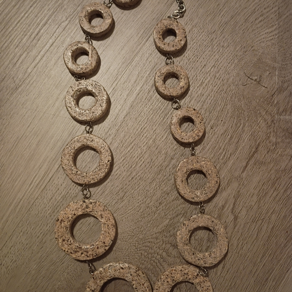 Wood Necklace With An Extender